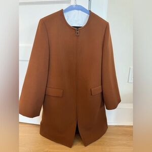 Zara Brown Lined Coat / Long Blazer